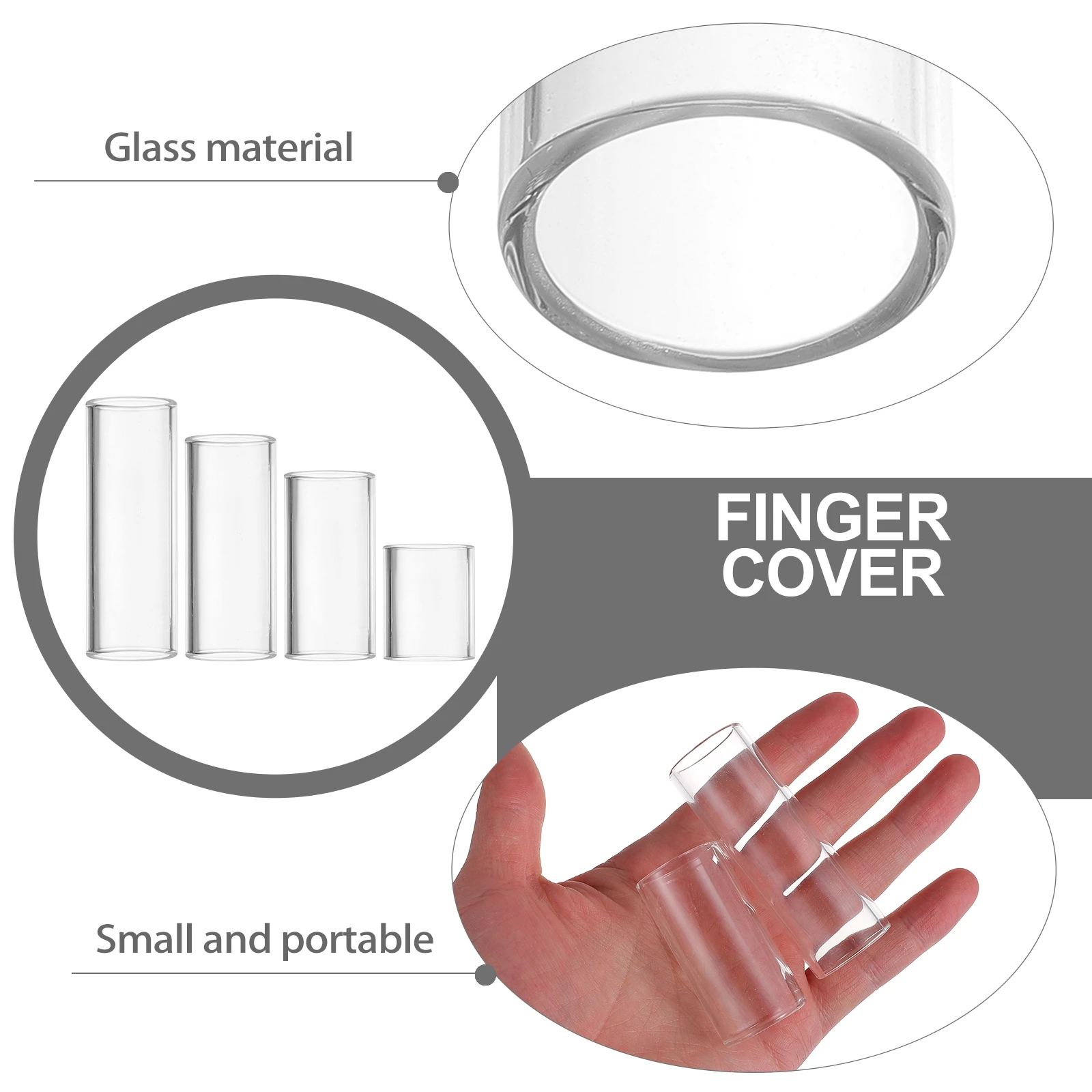 

Slide Bar Finger Cover High Quality Smooth Guitar Accessories For Professional Players Portable Slides Guitar Lovers