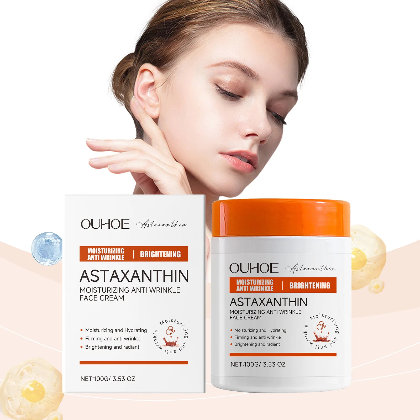 Anti-Wrinkle Face Cream – Deeply Moisturizing & Firming, Brightening Hydration for Youthful Skin (100g/3.53oz) – Rich in Antioxi