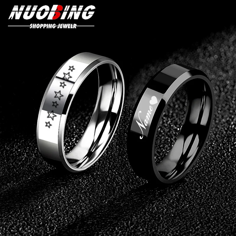 

3D Sculpture Stainless Steel Fashion Personalized Customization Women's Wedding commemorate Jewelry Men's Proposal Ring Gift