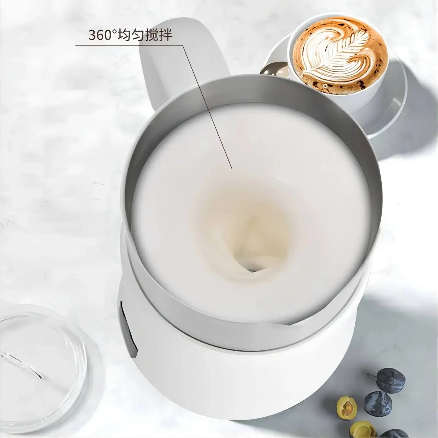 Бытовой горячий и холодный вспениватель молока двойного назначения, электрический вспениватель молока, 700 мл, бесшумный вспениватель молока для кофе