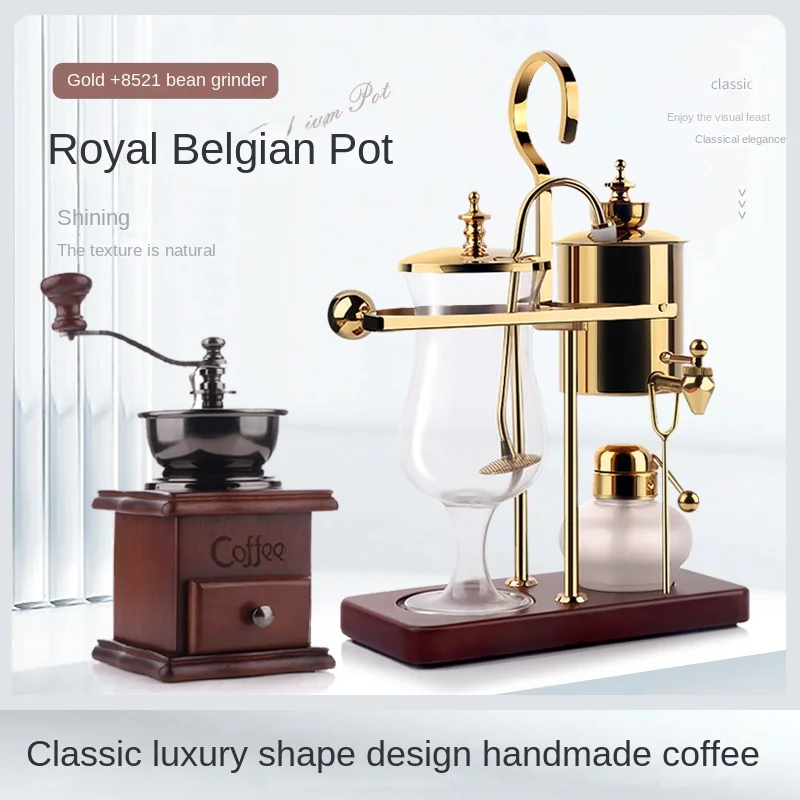 Coffee pot siphon alcohol lamp bean grinder