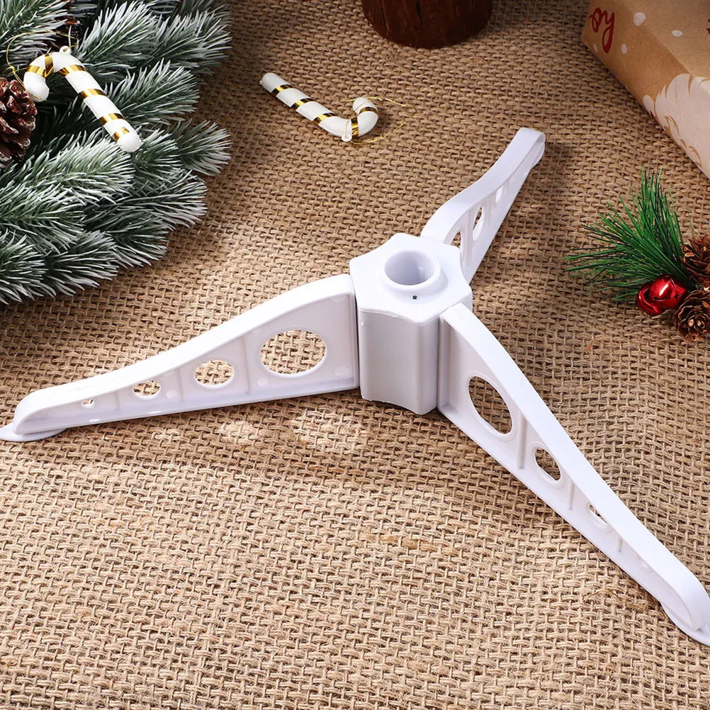 

2 Pcs Christmas Tree Base St Bracket Legs Artificial Plastic Holders Black 15cm Stable Support Xmas Tree Supplies