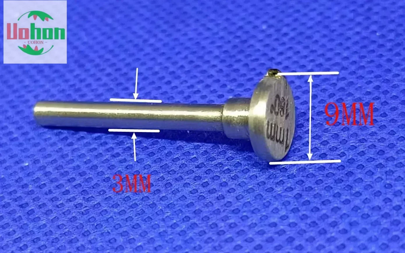 Flywheel diamond tool used for jewelry making, hand faceting tool, V-shape and 180 degree, Shank size is 3mm