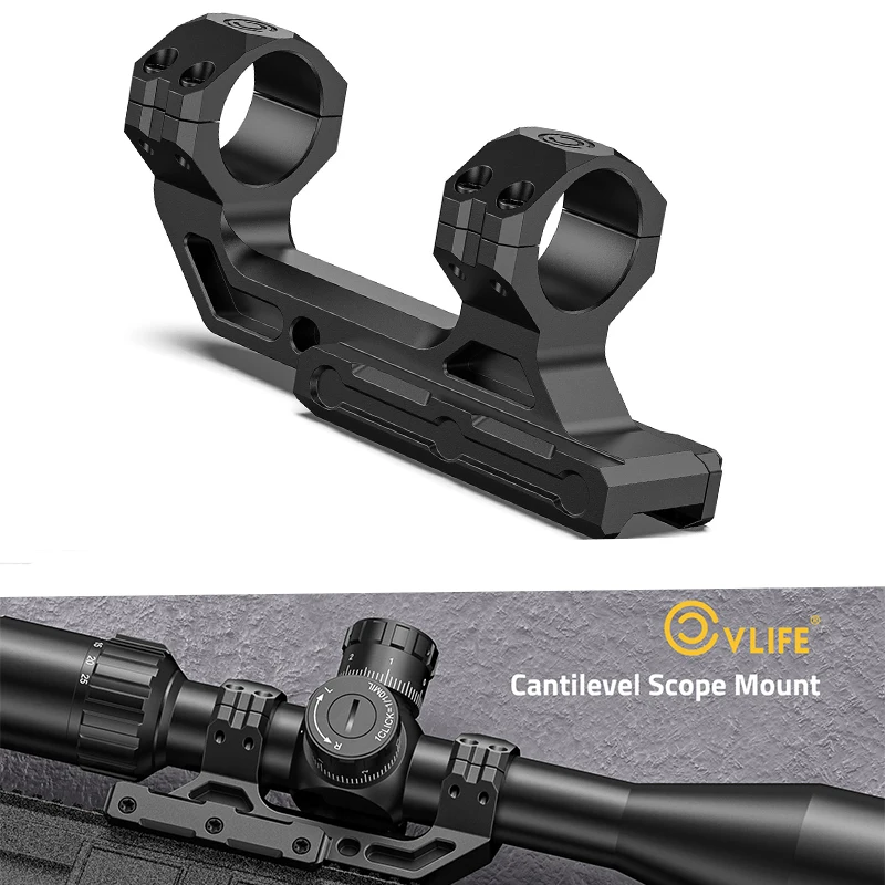 

CVLIFE Cantilever Scope Mount 1 inch Offset Optics Dual Ring Riflescope Mounting Kit for Picatinny Rails 1.57 " Height One Piece
