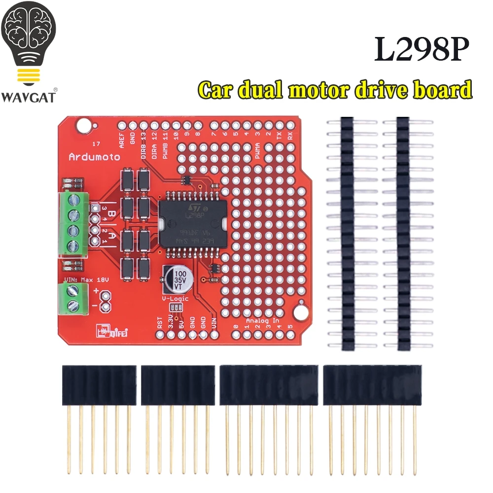 Плата расширения L298P DC AVR/LPC/STM32 /MEGA для Arduino