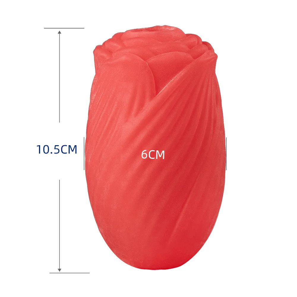 مدرب تدليك متعدد الوظائف لتخفيف الضغط على إصبع الذكور، حبيبات قابلة للتمدد على شكل وردة لتعزيز حساسية غرفة النوم الأساسية