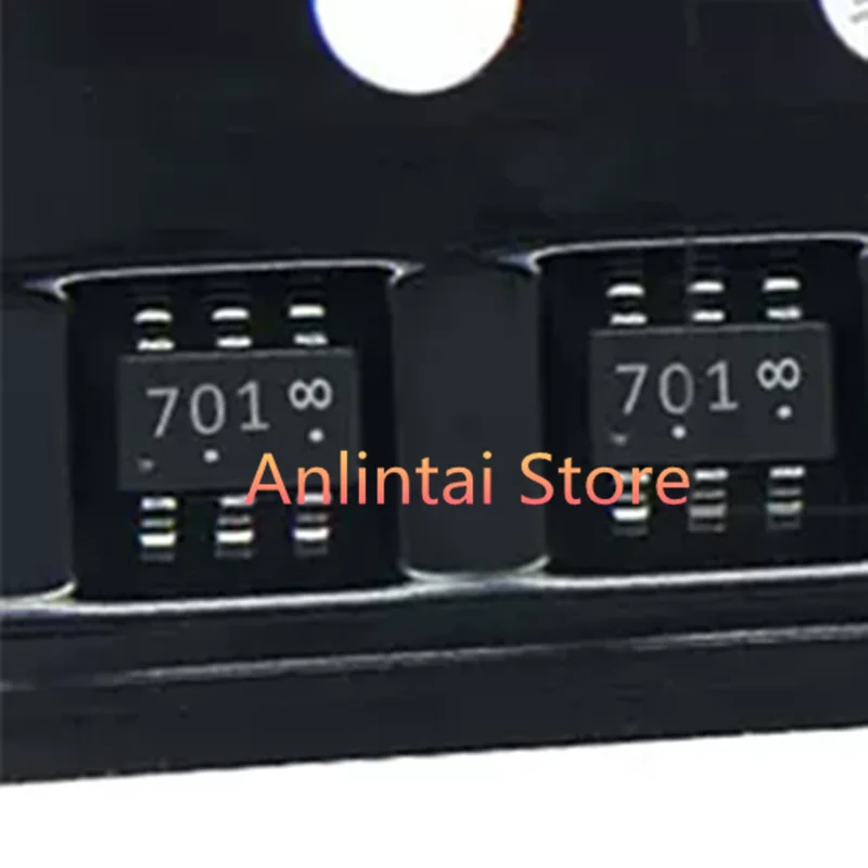 10PCS  Silkscreen 701 702 SOT23-6 Marki VUAI  VUA1 SOT-363 402 X402 F402 W402 K402 TSOT-23-6 MOSFET Transistor DC-DC Power chip