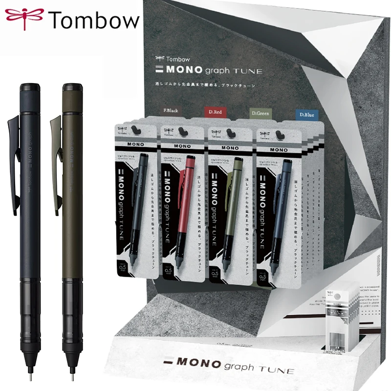 

New Tombow Mechanical Pencil MONO Graph Tune 0.5mm Dual Lead Dispensing Drawing Drafting Pens Original Japanese Stationery 샤프