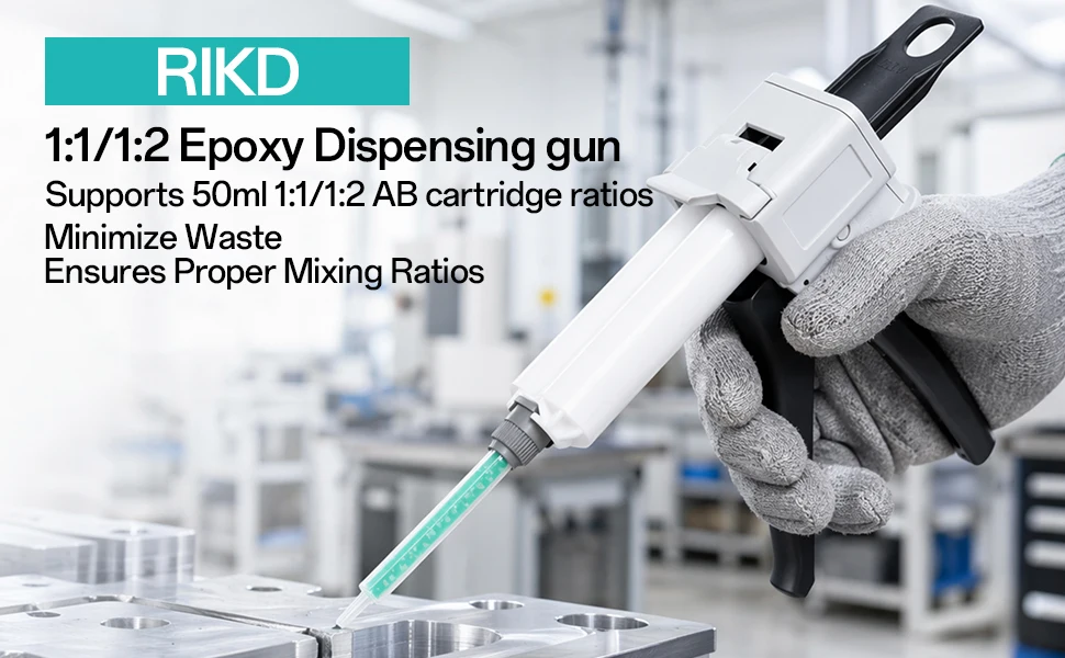 50-ml-Spenderpistole, Epoxid-Klebepistole 1:1/2:1 Impression Mixed Dispensing Gun Zweikomponenten-AB-Klebepistole – Detail 2