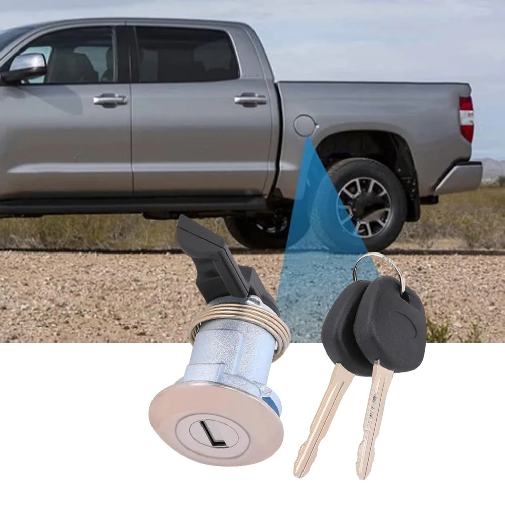 

69058-35140 For Toyota Tacoma 1995-2004 Gas Fuel Filler Lid Cylinder Lock with 2 keys Black 69058-29016 69058-26030