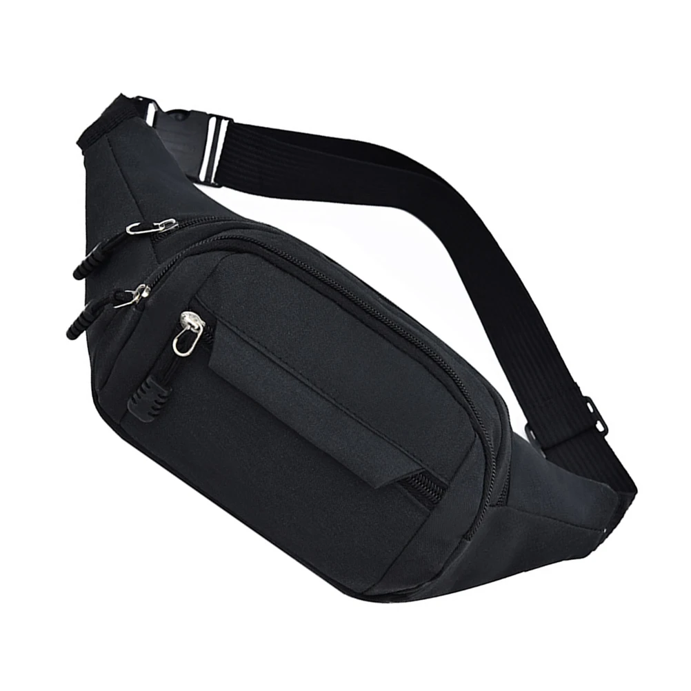 

Sports Waist Bag Running Backpack Adjustable Belt Fanny Pack for Men Women Large Capacity Premium Material Black