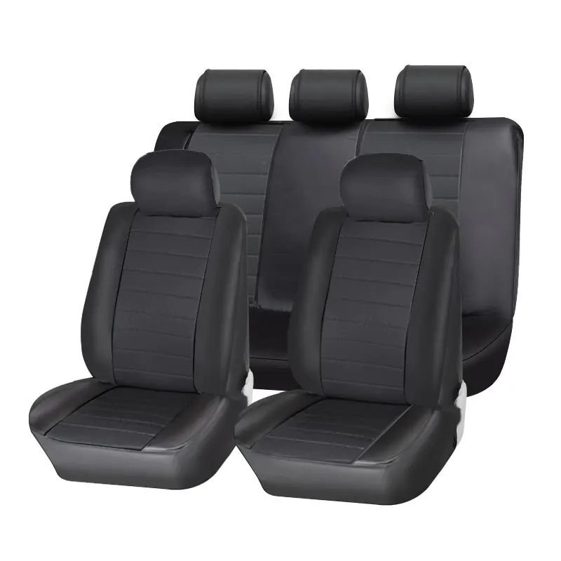 PU Leather 5D Car Seat Cover New Arrival First Grade Universal Luxury Auto Seat Protect Excellent Leather Full Set 10 Sets 9pcs