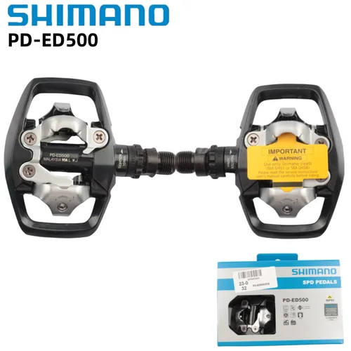 Pedal de bicicleta SHIMANO PD-ED500, pedales de turismo para bicicleta de montaña, Pedal de bloqueo automático, accesorios originales para bicicleta Shimano