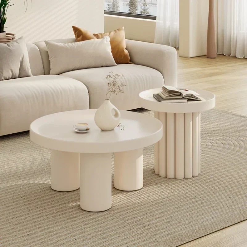 Furniture Living Room Side Table Nordic Elegant Coffee Tables Luxury Minimalist Round Design Bedside Couchtisch Home Mesa image 3