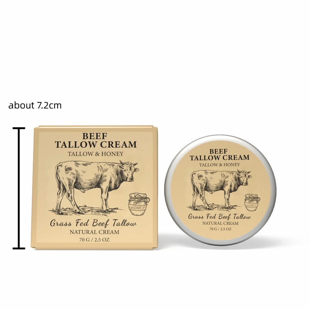 Natural Organic Beef Tallow Balm Whole Body Care Face Care Face Cream Hydrating Raw Honey Moisturizing Cream For All Skin Types