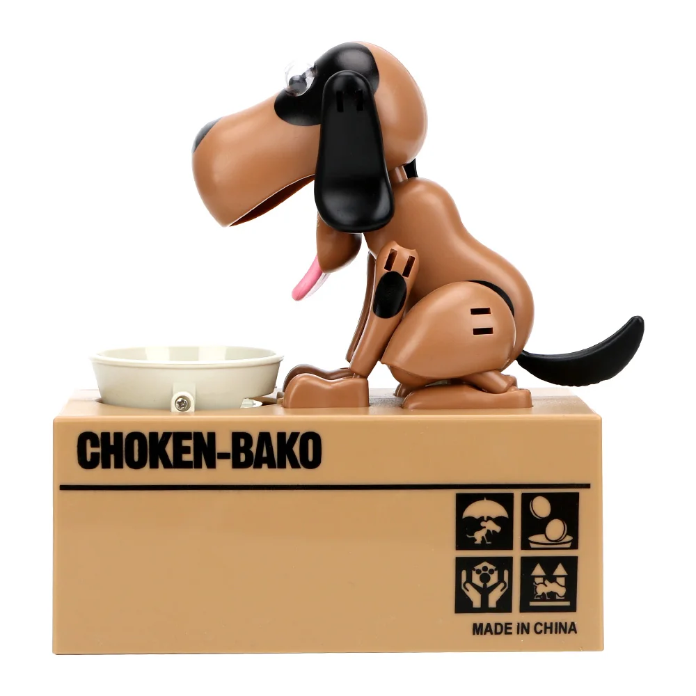 Money Saving Box Creative Automated Money Boxes Cartoon Robotic Dog Steal Coin Bank Electronic Piggy Banks Kids Gift Plastic
