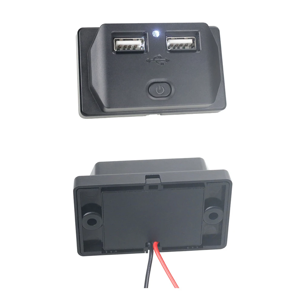 12V 24V Car USB Phone Charger Socket PD QC3.0 18W USB Outlet Panel Waterproof Fast Charge Power Adapter Outlet for Boat Truck RV