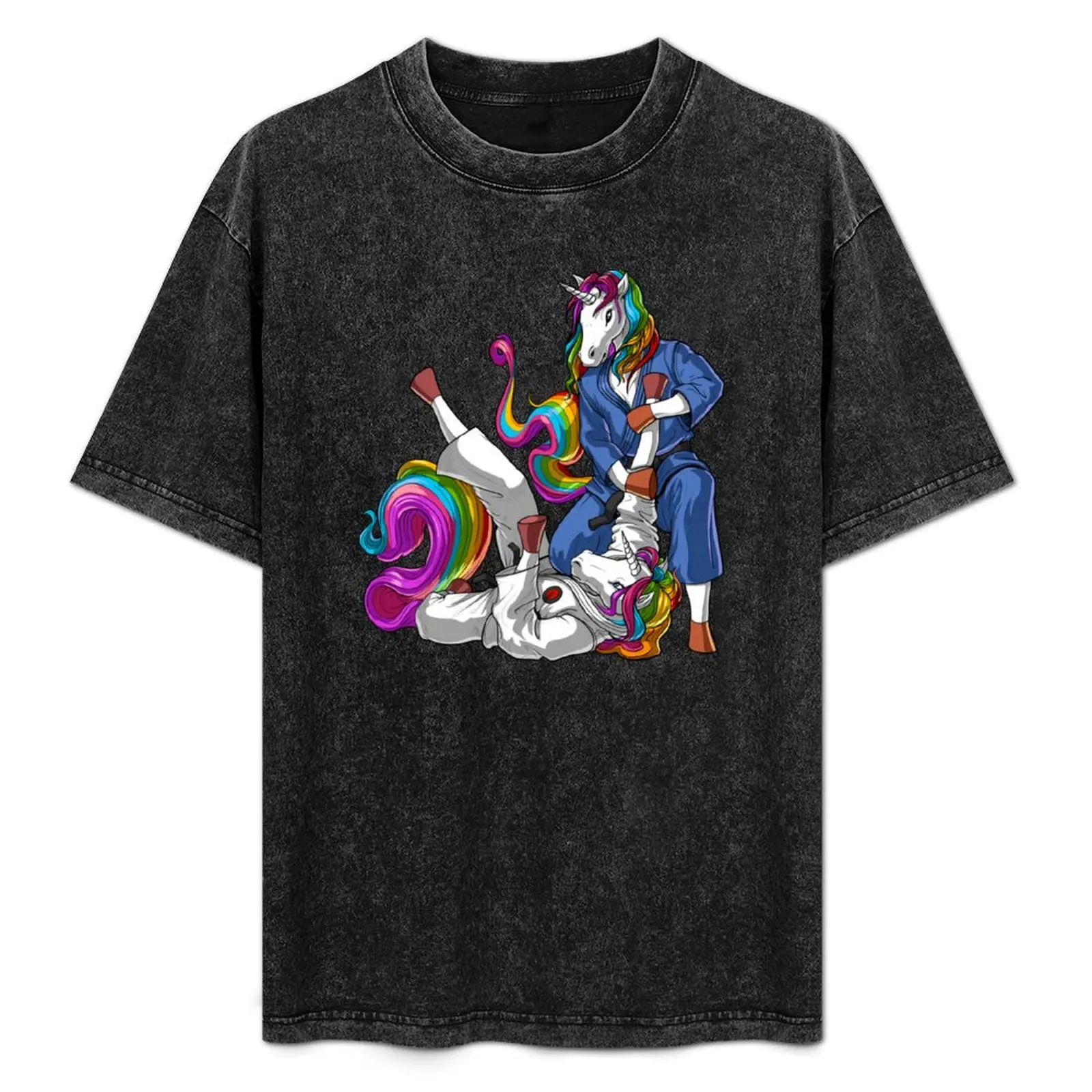 Jiu-Jitsu Unicorns 티셔츠 빠른 건조 블루 아카이브 오버 사이즈 티셔츠 남성용 스웨트 슬림 피트 티셔츠 남성용