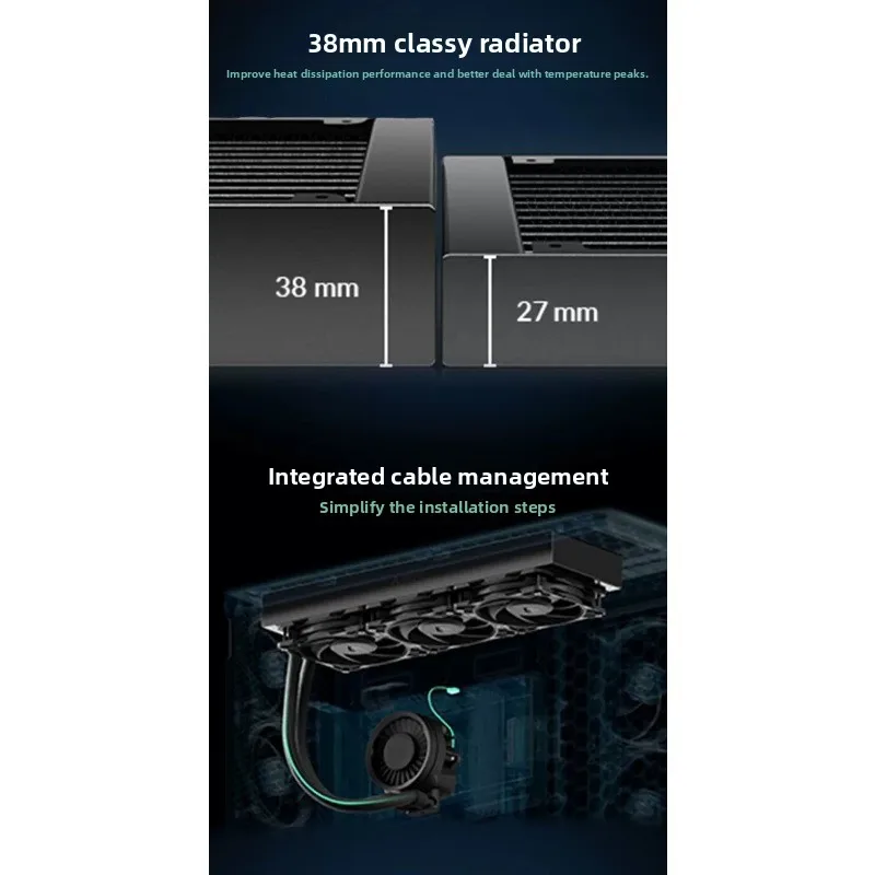 Liquid Freezer III Pro 420 Black Integrated Water Cooled Radiator