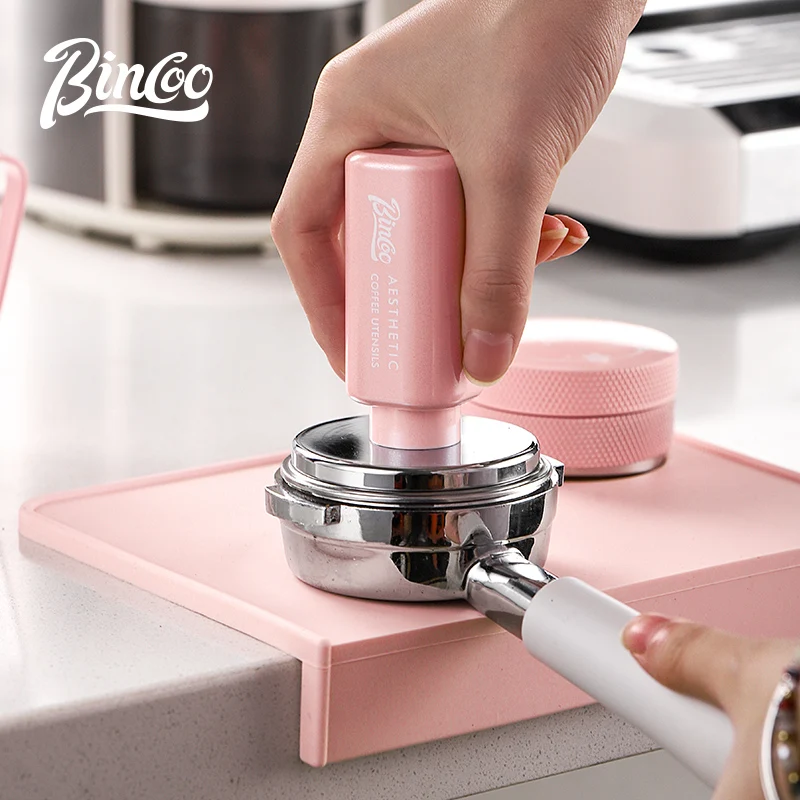 

Пресс-подушка для кофе Bincoo, нескользящая силиконовая подкладка для кофемашины, итальянская ручка для кофе, молоток для порошка, тканевый инструмент для порошка