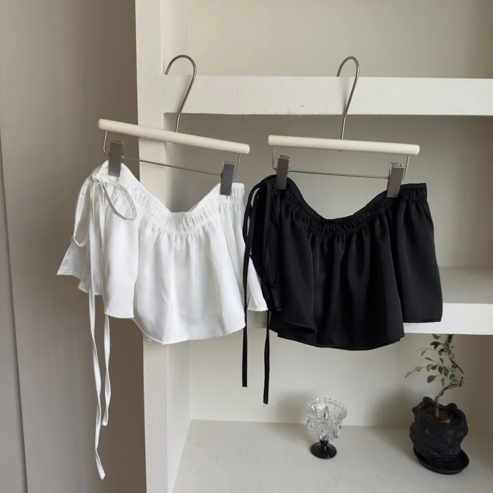 Abiti a strati hip-hop Gonna dolce Y2K Sciarpa con lacci all'anca Camicia stile coreano Estensore Bordo arricciato Cintura Accessori per la danza