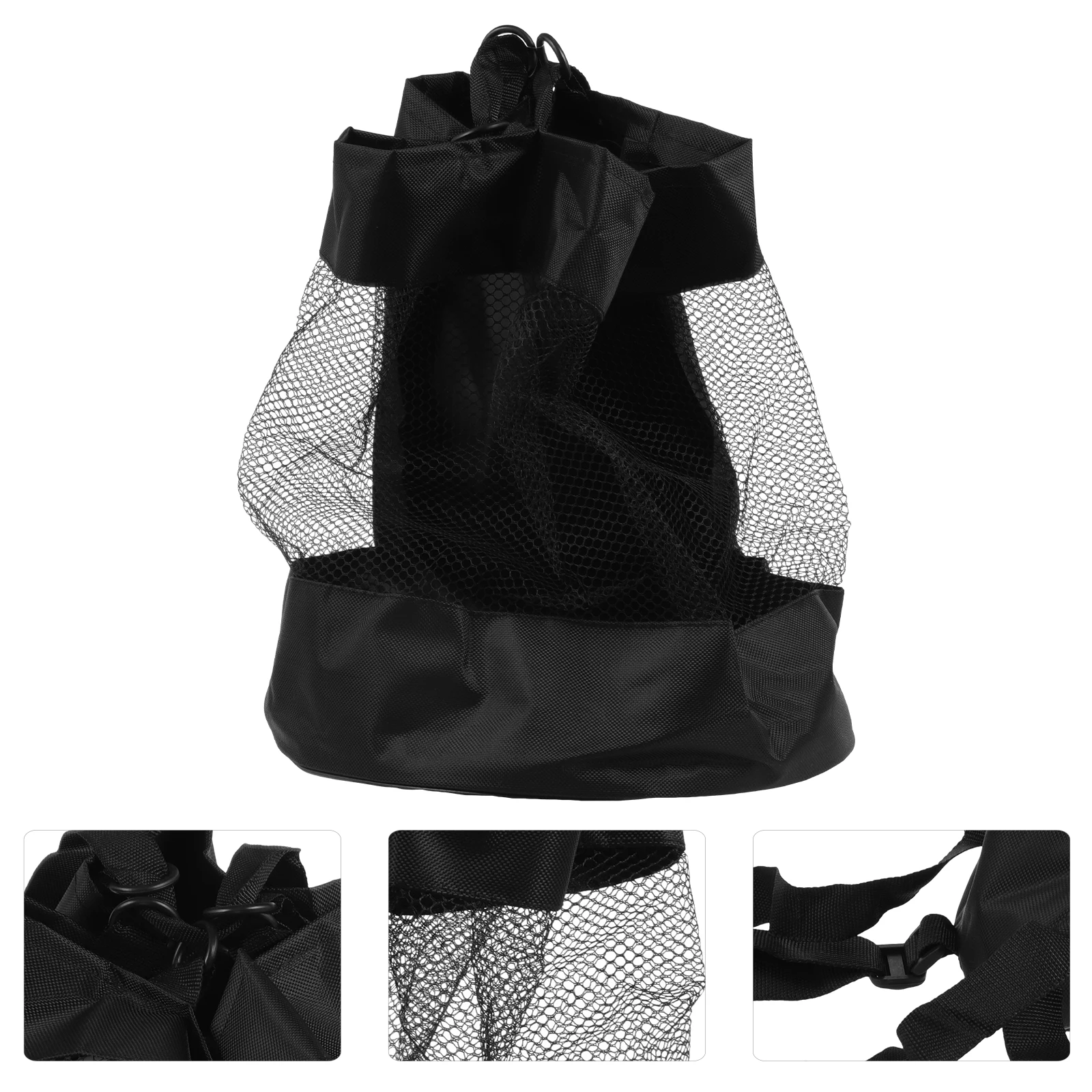 حقيبة شبكية للتخزين، حقائب حمل كرة السلة والكرة الطائرة، حاوية رياضية من القطن والكتان، حقيبة ظهر محمولة بتصميم صالة الألعاب الرياضية