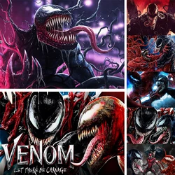 Venom Theme Birthday Background Adult Child Birthday Party Decoration Supplies Baby Shower Backdrop Photography Props 2024