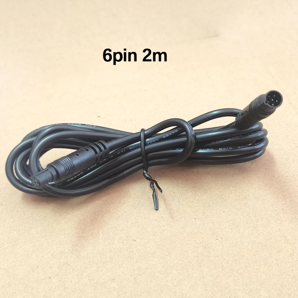 1 Stück 4/5/6/8-poliges Verlängerungskabel für Autokameras, Stecker auf Buchse, 1 m, 2 m, 3 m, Kabelsatz für die Videoverbindung der Rückfahrkamera. – Detail 2