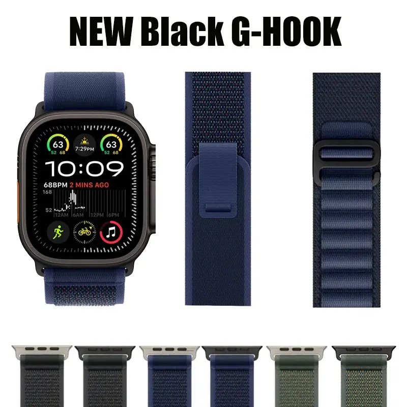 

Official-website Trail Loop Strap for Apple Watch Ultra2 Band 49mm 44mm 45mm 38/40/41mm Bracelet iWatch Series 10 9 8 7 6 5 SE