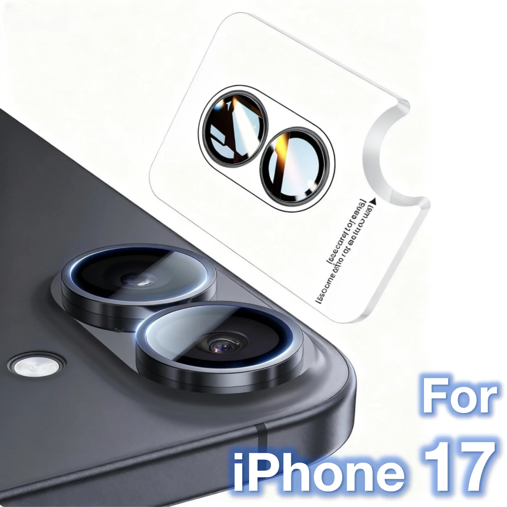 1-3Pcs For Apple IPhone 17 Original Color Rear Camera Tempered Glass Protective Film Black Silver Light Purple Blue Green