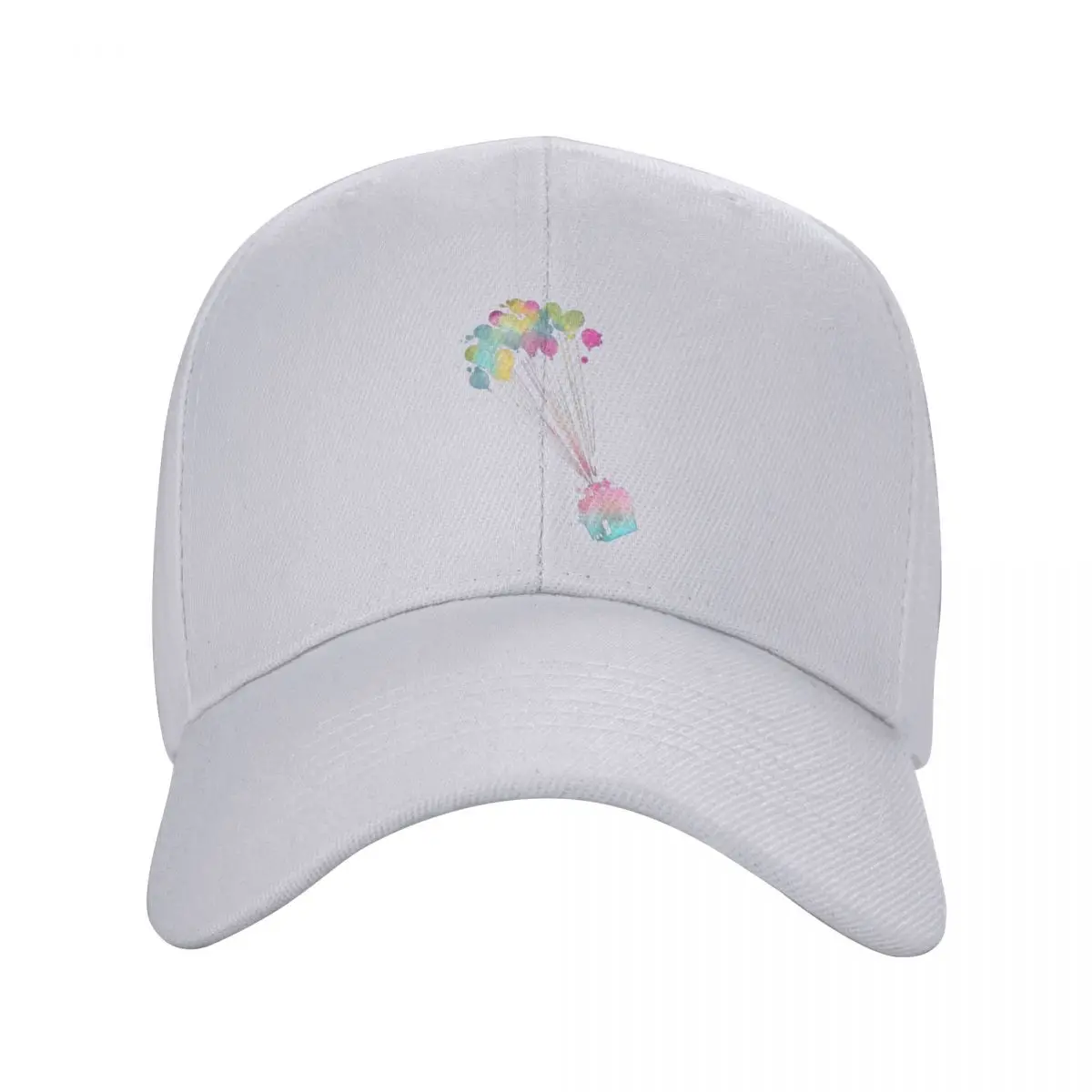 

Up Cartoon Water Color House Balloons Baseball Cap Men Women Popular Trucker Worker Cap Dad Hat Breathable Sun Caps Spring Hats