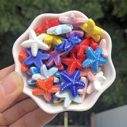 여러 가지 빛깔의 세라믹 불가사리 비즈, DIY 느슨한 비즈, 해변 쥬얼리, 보헤미아 공예, 쥬얼리 제작 액세서리, 18mm, 10 개
