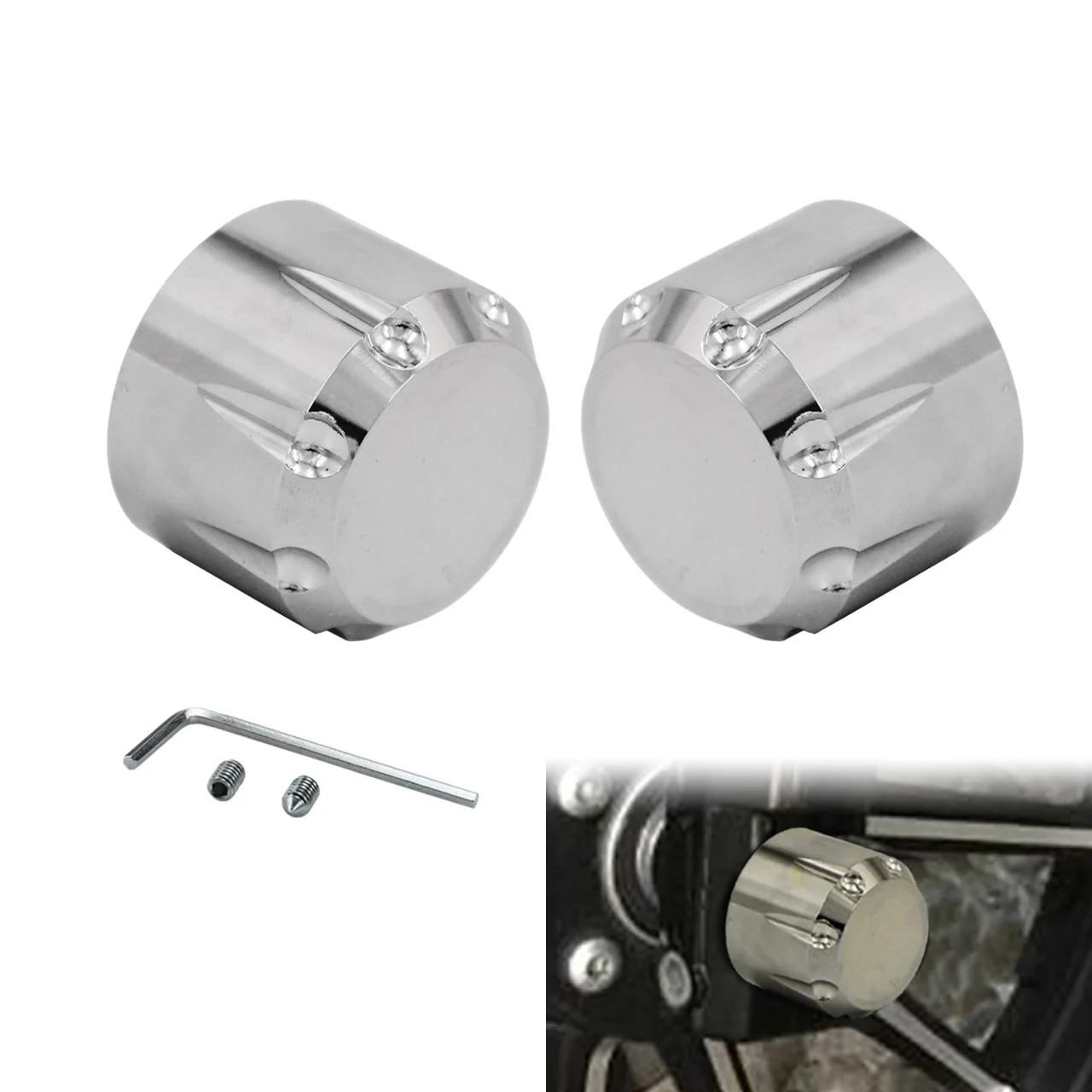 Universele Teardrop As Cover voor Harley 883 Dyna - Motorfiets Vooras Cap Teardrop Decoratieve Cover, Gemodificeerde Accessoires