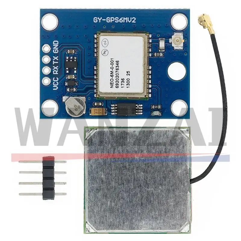 GY-NEO6MV2 New NEO-6M GPS Module NEO6MV2 with Flight Control EEPROM MWC APM2.5 Large Antenna for Arduino 6MV2