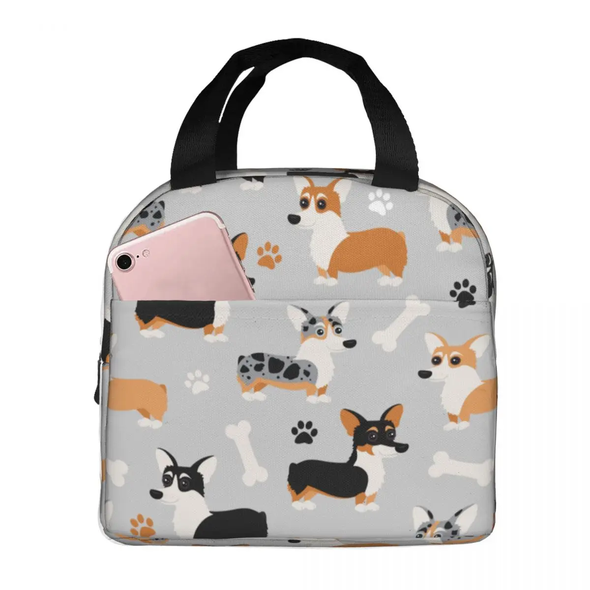 cute-corgi-pattern-grey-lunch-bags-para-mulheres-sacos-portateis-isolados-oxford-cooler-bolsa-termica-para-caes-comida-fria-piquenique-para-meninas