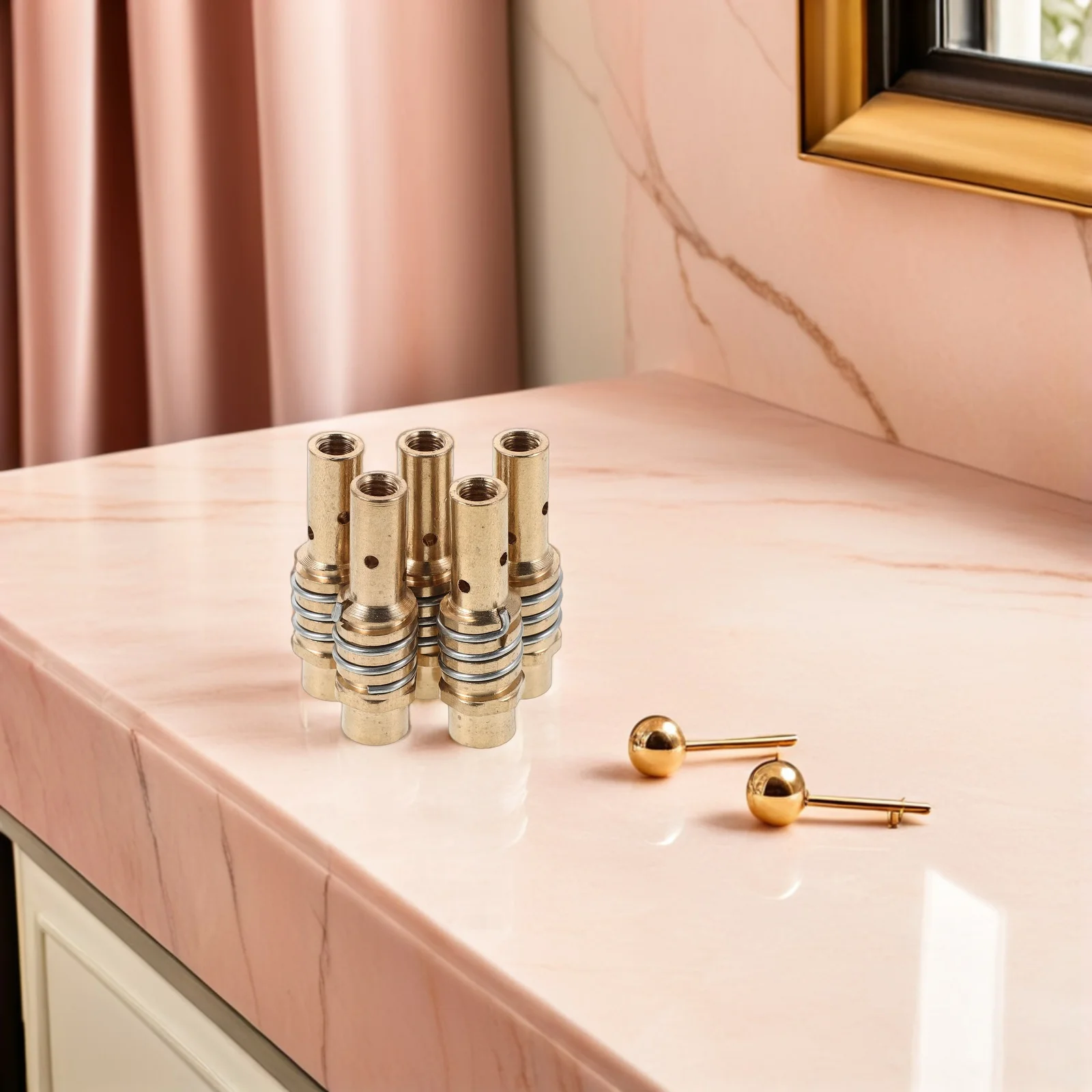 

10pcs Welding Torch Contact Tips Holder Diffuser Alloy Replacement Parts For Mig Mag 15Ak High Temperature Resistance Precision