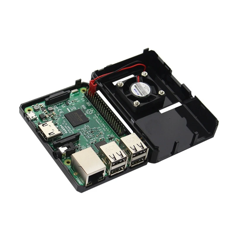 Acrylic for Case for Raspberry 3 Model Raspberry for Case with Cooling Fan Heatsinks for Raspberry 3
