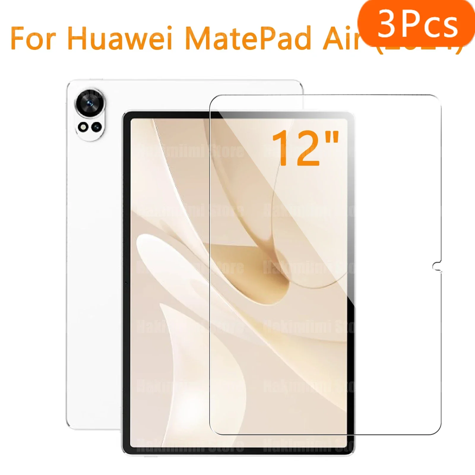

3 шт. для 12-дюймового Huawei MatePad Air (2024) Защитная пленка для экрана планшета HD 9H, твердость, прозрачная защита от царапин, высокое качество, закаленная