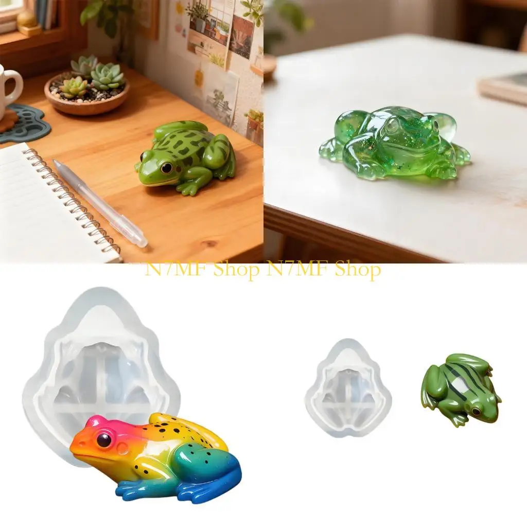 

N7MF Легкосъемная силиконовая форма для создания фигурок из смолы с мультяшными животными, поделки
