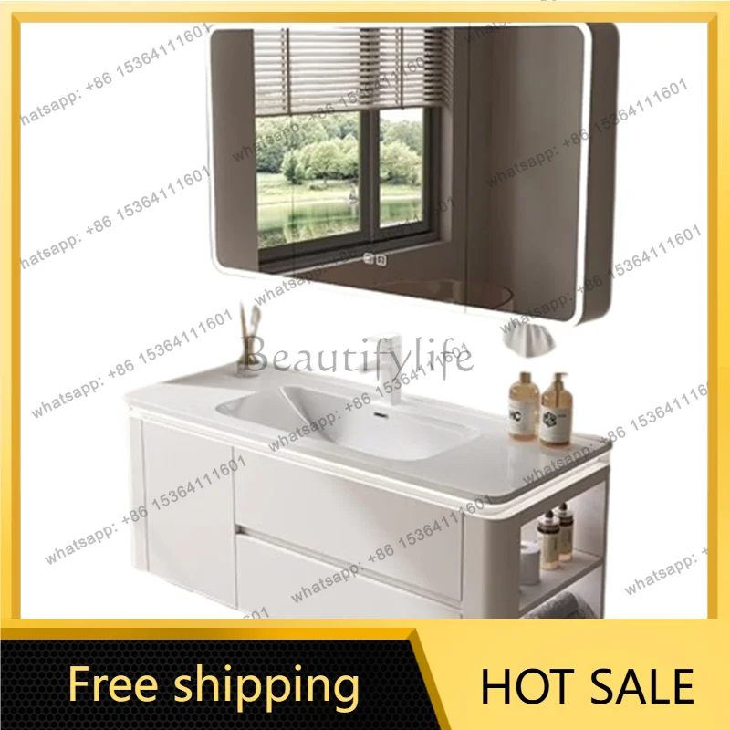 Best Sellers Best Sellers Simple Bathroom Cabinets Led Light Basin Design Mirror Shelves Bathroom Cabinets Shower Organizer Bany