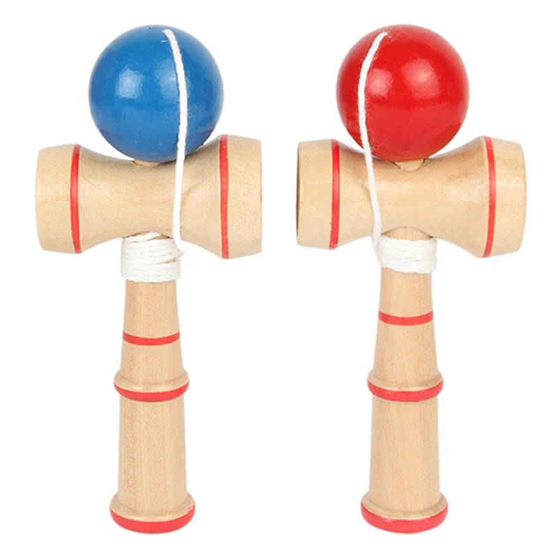 1pc Wooden Kendama Traditional Japanese Skill Sport Competition Props for Hand Flexibility Training Indoor Ball Game TMZ