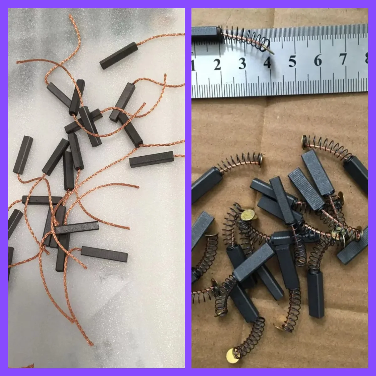 10pcs Carbon Brush 4*6*20mm 4*4*20mm 3*4*20mm for Electric Hammer Angle Grinder Brush Electric tool machine Brush