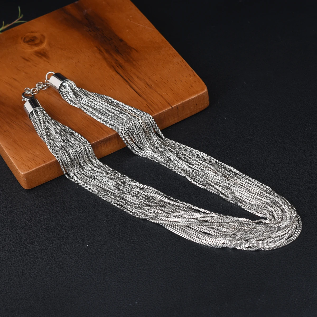 Multi-chain exaggerated luxury necklace multi-level texture women's necklace banquet everything