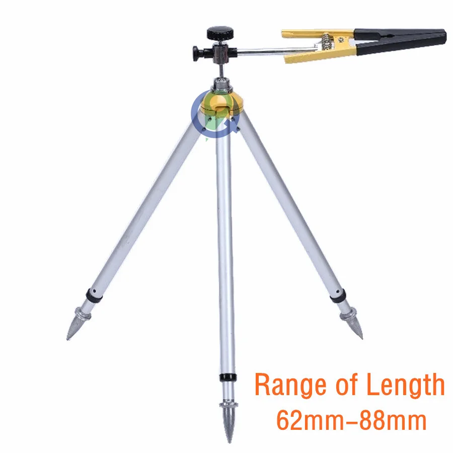 

62mm-88mm Mini Tripod Total station centering rod Clip Bracket Scalable Mini prism pole bracket Tower ruler support