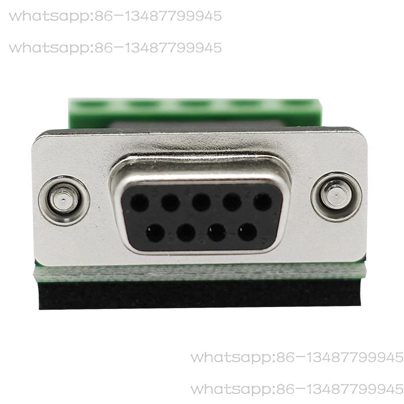

5-Position Terminal Terminal DB9 Pin 9 Hole RS232/485/422 Wiring Adapter, Male and Female