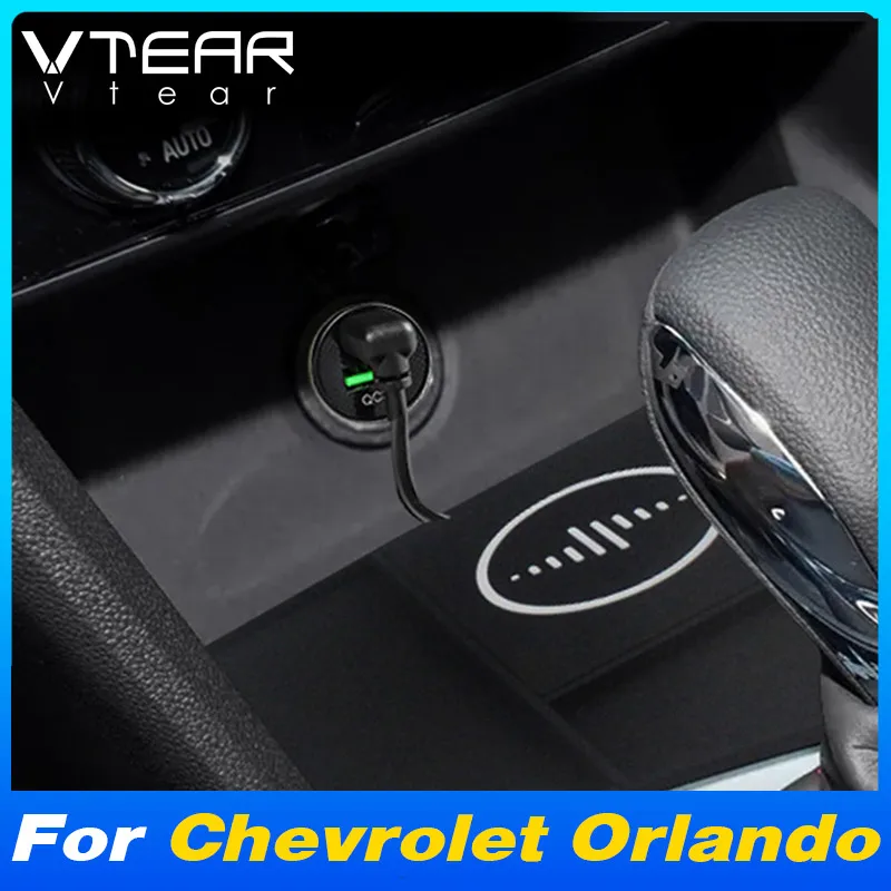 

For Chevrolet Orlando 2018-2021 Car Wireless Charger Non-Slip Mat Fast Cell Phone Charging Plate Adapter Interior Accessories
