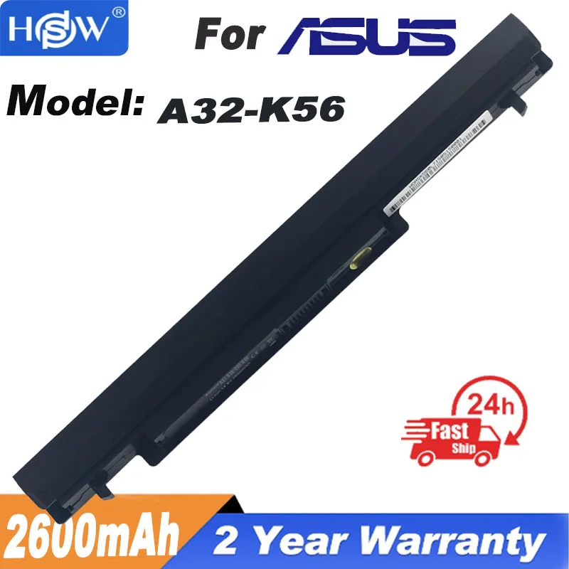 NEW battery for Asus K56C K56CA K56CB K56CM K56V A56C A56CM A56V Series A31-K56 A32-K56 A41-K56 A42-K56