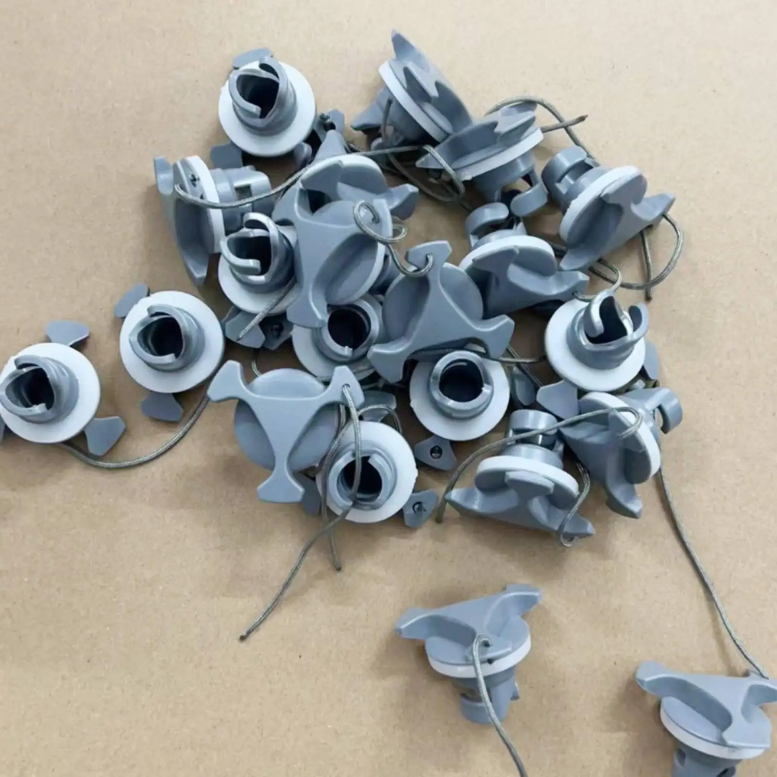 Boat Valve Cover Plastic Molded Air Valve Cap Tethered Replacement Piece for Inflatable Boat Accessories Set