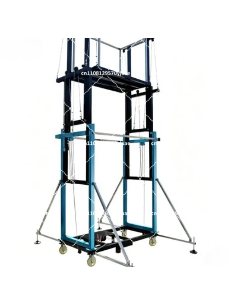 Mobile Folding Electric Scaffolding Lift for Construction Site Home Decoration Aerial Work Platform