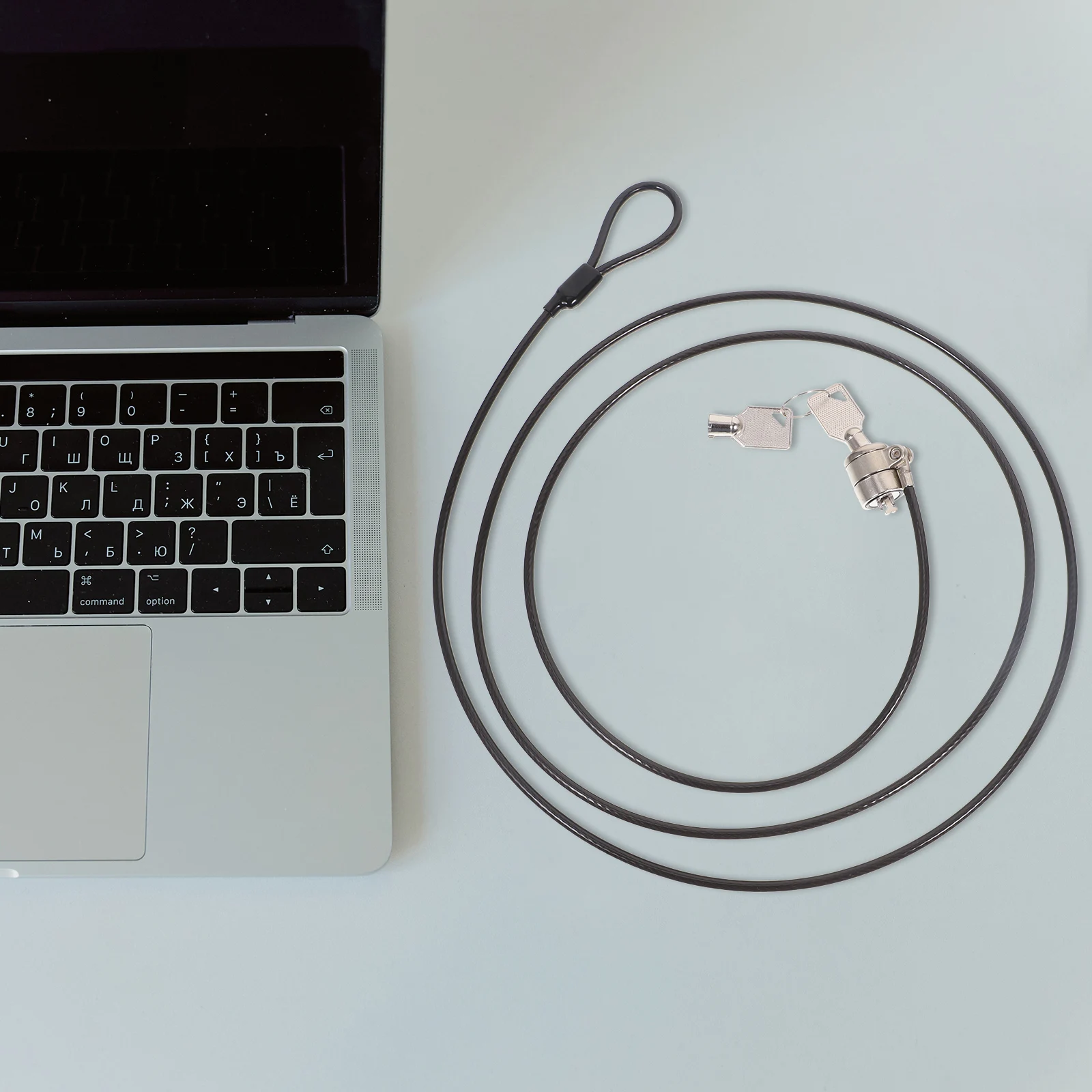 

Clamp Style Laptop Password Notebook Security Cable Key Anti Theft Universal for Laptop Monitor Tablet Docking Station 360